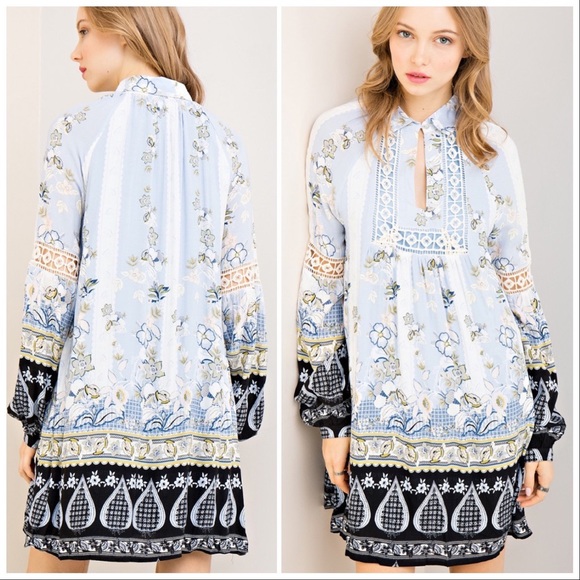 Entro Kayleigh Multi Print Tunic Dress - Picture 3 of 8